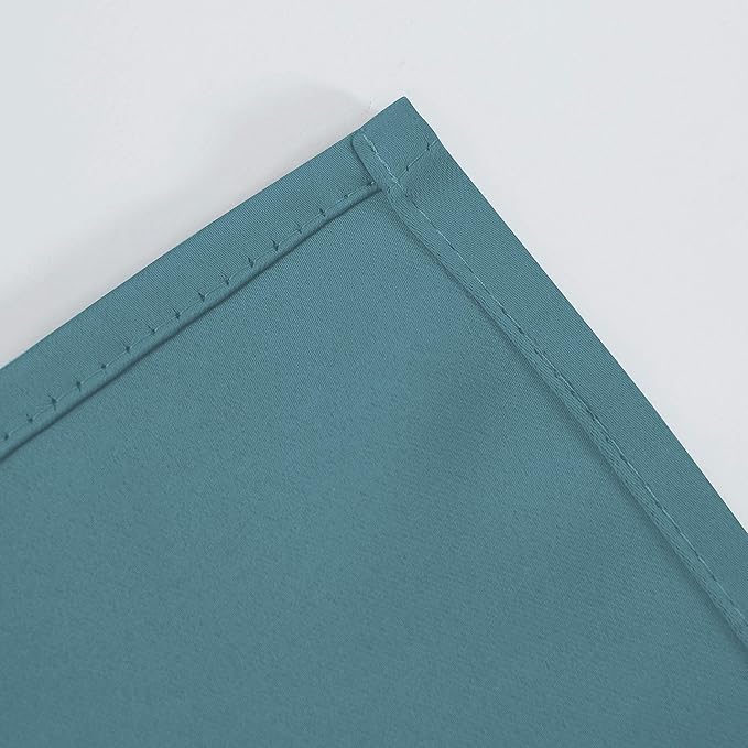 LEMOMO Blackout Curtains 66 x 95 inch/Sea Teal Curtains Set of 2 Panels/Thermal Insulated Room Darkening Bedroom Curtains