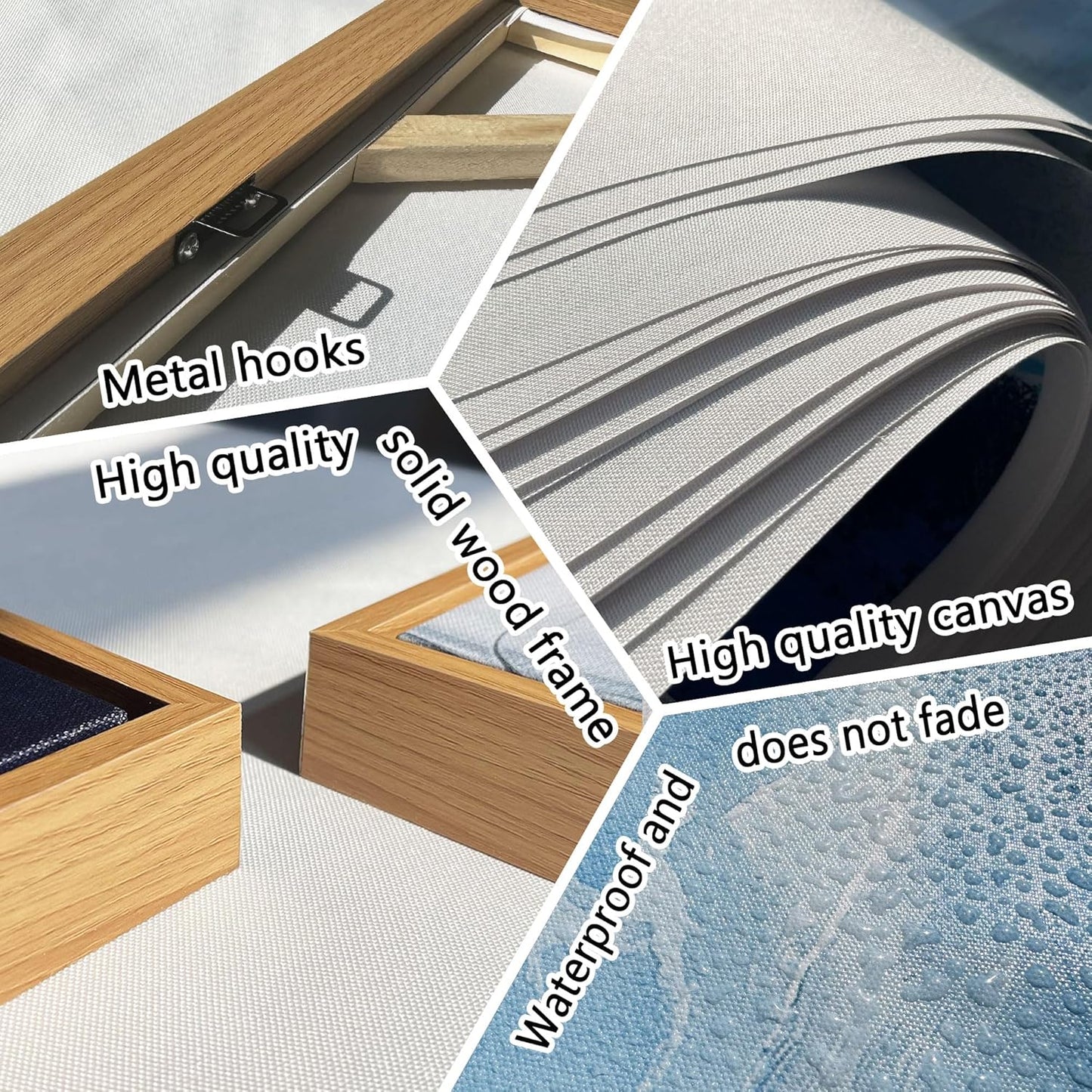 QZQCBLC Large Canvas Wall Art, White Clouds Orange Trees Gallery Pictures Farmhouse Cottage Painting Framed Artwork for Living room Bedroom kitchen Home Office Wall Decor 29x58 IN