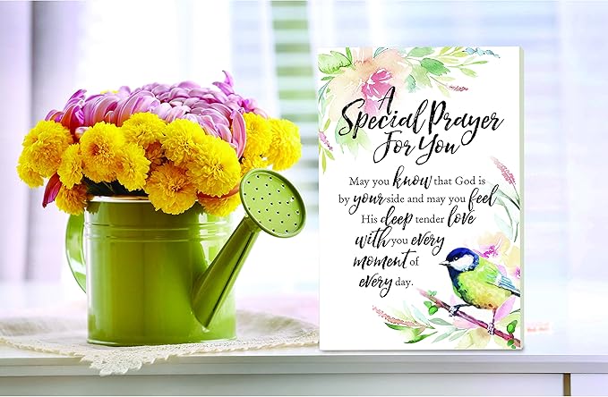 DEXSA A Special Prayer For You Wood Plaque - Made in the USA - 6"x9" - Elegant Vertical Frame Wall & Tabletop Decoration | Easel & Hanging Hook | Christian Family Religious Home Decor Saying