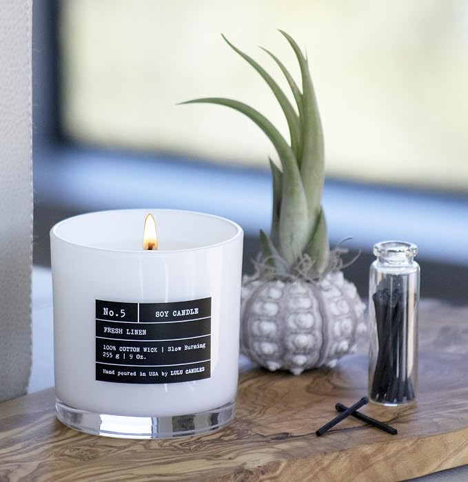 Lulu Candles | Poolside | Luxury Scented Soy Jar Candle | Hand Poured in The USA | Highly Scented & Long Lasting (9 Oz.)