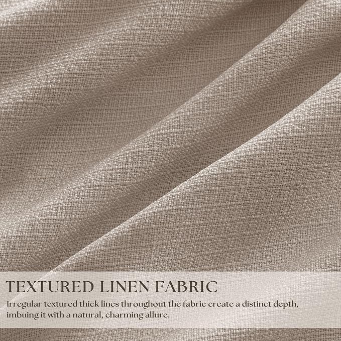 70 Inch Extra Wide Pinch Pleated Curtains Dual Layer for Living Room Bedroom 108 Inches Long Memory Trained Burlywood Birch Blackout Thermal Insulated Curtain with Back Tab Sliding Glass Door 1 Panel