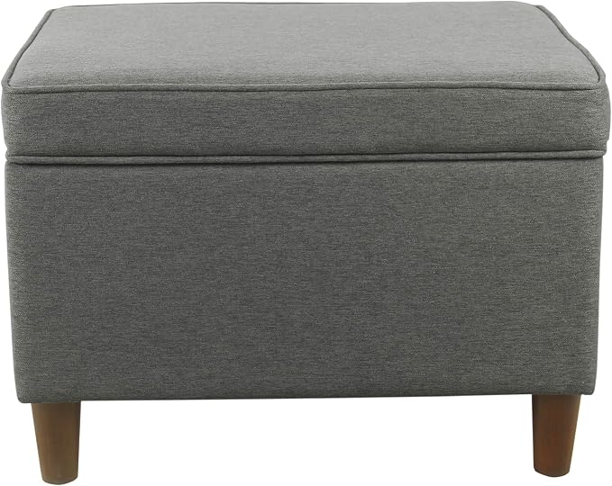 HomePop 24" Storage Ottoman - Gray