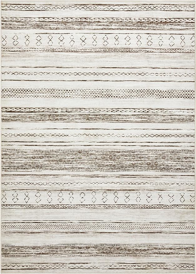 Tortania Area Rug Living Room Rugs - 12x15 Washable Large Soft Neutral Boho Moroccan Bohemian Farmhouse Rug Indoor Floor Carpet for Bedroom Under Dining Table Home Office Decor - Beige