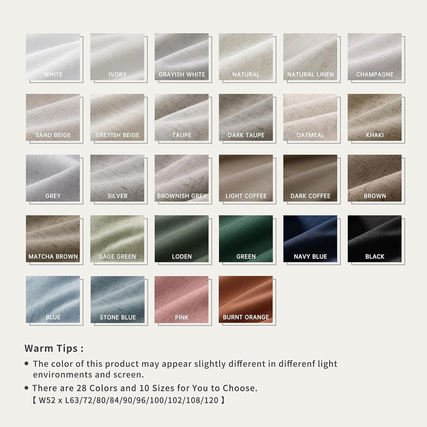 Silver Gray Linen 100% Blackout Curtains for Bedroom 102 Inch Long 2 Panels Window Curtain Floor To Ceiling Length for Living Room Sliding Glass Door Back Tab Linen Room Darkening Drapes 52x102