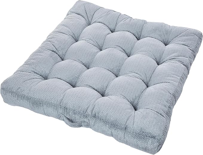 Sorra Home Tufted Floor Pillow with Handle - Square Plush Oversized Pillow for Lounging - Bedroom, Dorm & Indoor Floor Cushion - Polyester Fill - Sutherland Monument (40" x 40" x 5")