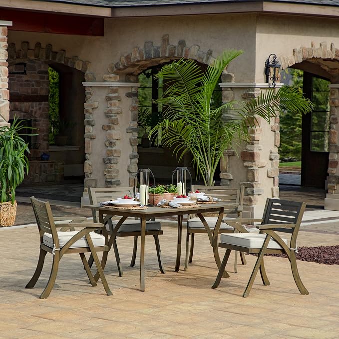 Arden Selections ProFoam Performance Outdoor Seat Cushion 19 x 20, Sand Cream