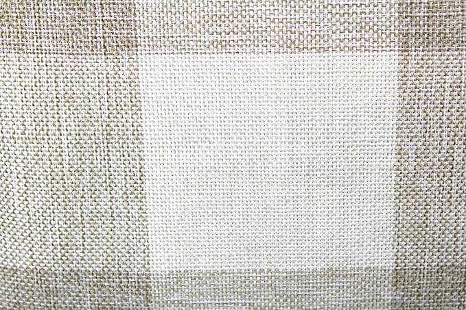 VAKADO 20x20 inch Throw Pillow Covers Farmhouse Buffalo Plaids Rustic Beige White Retro Check Square Decorative Cushion Cases Home Decor for Sofa Couch Office Outdoor Pack of 2