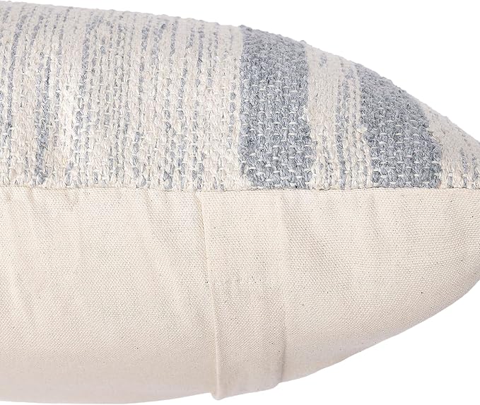 REDEARTH · Tufted Throw Pillow Cushion Covers - Boho Textured Woven Decorative Cases Set for Couch - Sofa - Bed - Farmhouse - Chair - Patio - Outdoor - car - 100% Cotton (18x18 ; Gray) Pack of 2