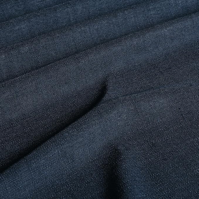 Vision Home Navy Blue Pinch Pleated Full Blackout Curtains Linen Blended Room Darkening Curtain Panels 63 inch for Living Room Bedroom Thermal Insulated Pinch Pleat Drapes with Hooks 40" Wx63 Lx2