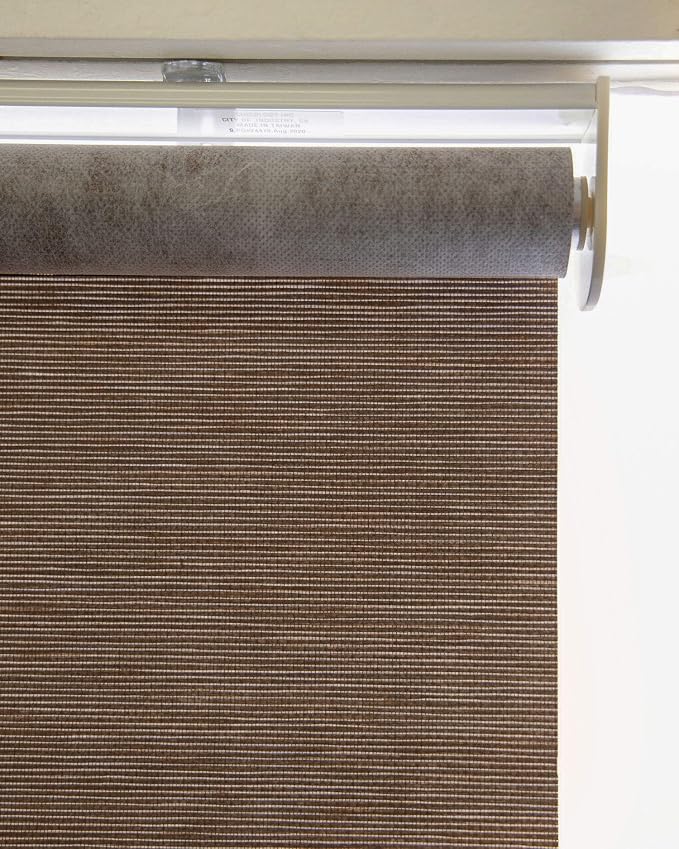 CHICOLOGY Roller Shades , Cordless Blinds , Window Shades for Home , Roller Window Shades , Window Treatments , Door Blinds , Light Filtering Shades , Felton Truffle (Natural Woven) , 48"W X 72"H