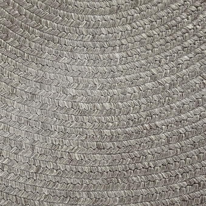 Superior Indoor Outdoor Area Rug, Handwoven Reversible Braided Home Decor for Living Room, Kitchen, Entryway, Patio, Front Porch, Deck, Modern, Boho, Farmhouse Style, 6' x 9', Canvas