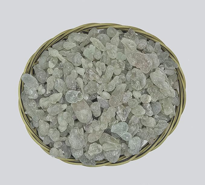 Royal Green Frankincense Hojari from Oman Boswellia Sacra Pure Incense Chruch Incense Olibanum luban (3 oz)