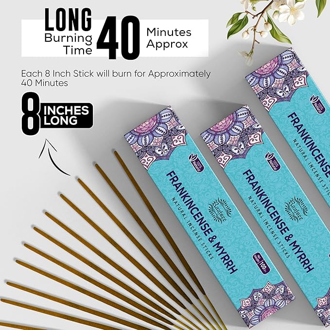 Raajsee Frankincense Sticks (180 gm), Incense Sticks (Pack of 12)