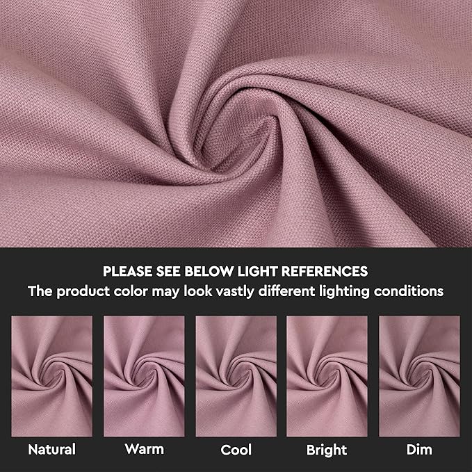 Encasa XO Throw Pillow Covers 18x18 in Set of 2 Mauve | No Inserts | Cotton Pillow Covers for Living Room, Bed, Sofa, Couch | Decorative Cushion Covers with Improved Zipper