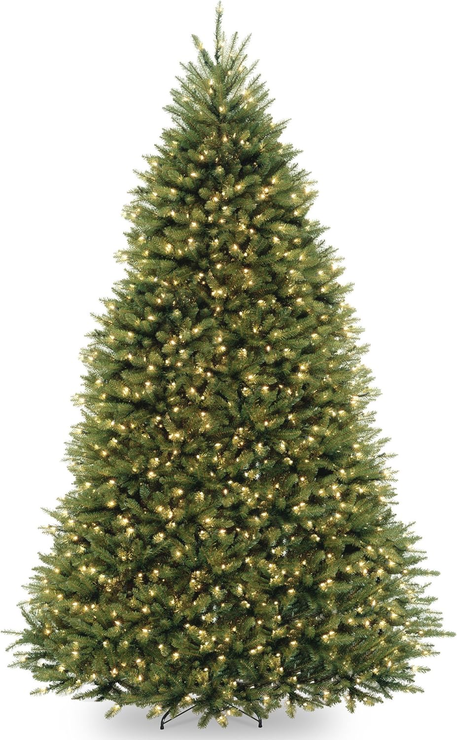 National Tree Company Pre-Lit Artificial Full Christmas Tree, Green, Dual Color LED Lights, Includes PowerConnect and Stand, 9 Feet