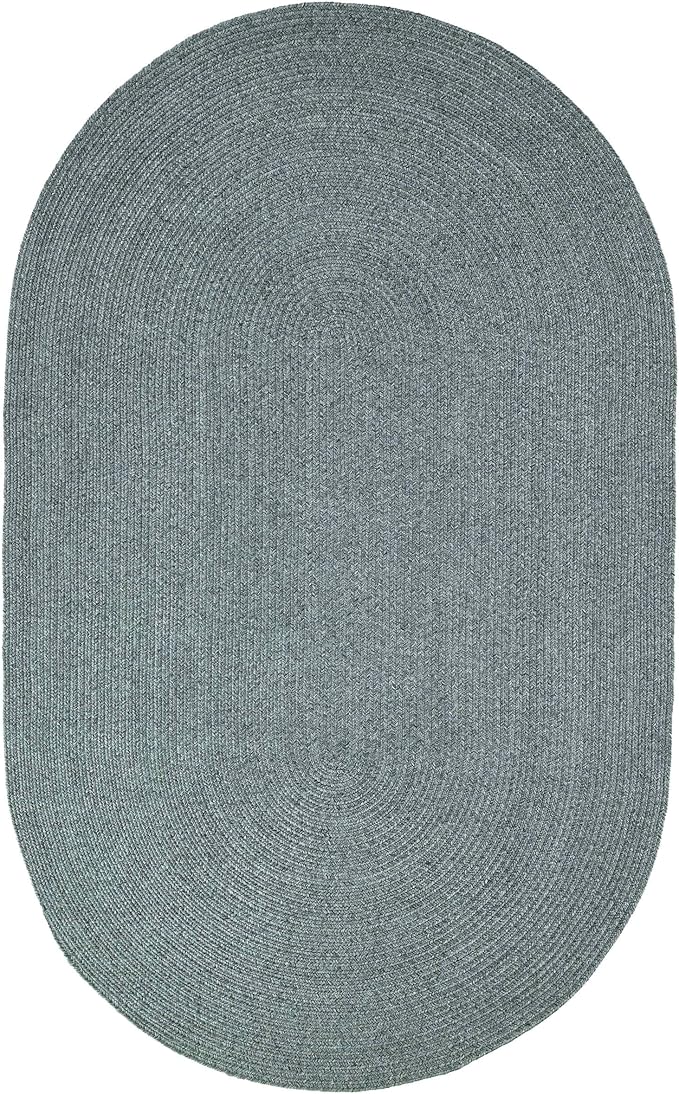 Superior Indoor/Outdoor Area Rug, Reversible Braided Floor Decor for Living Room, Kitchen, Patio, Front Porch, Modern Boho Farmhouse Rugs, Hardwood, Bedroom Accessories, 5' x 8', Lagoon Breeze