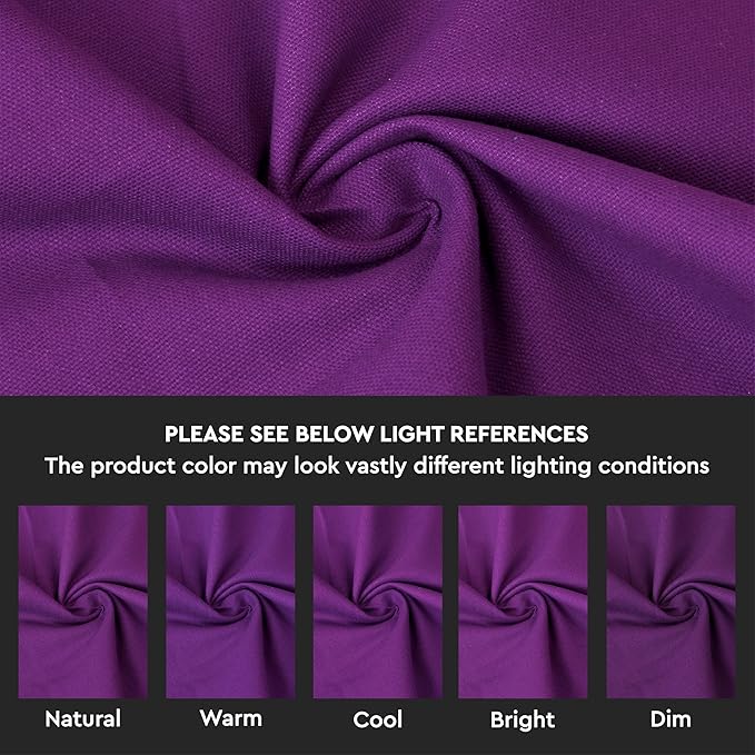 Encasa XO Throw Pillow Covers 20x20 in Set of 4 Purple | No Inserts | Cotton Pillow Covers for Living Room, Bed, Sofa, Couch | Decorative Cushion Covers with Improved Zipper