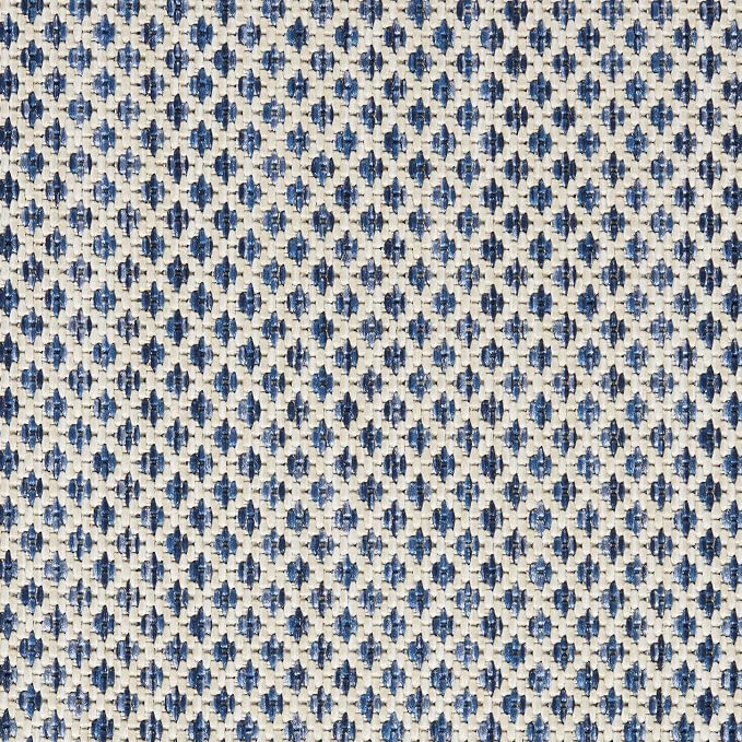 Nourison Home Courtyard Ivory Blue 2'2" x 10' Area Rug - Easy Clean, Non Shedding, Bed Room, Living Room, Dining Room, Kitchen (10' Runner)