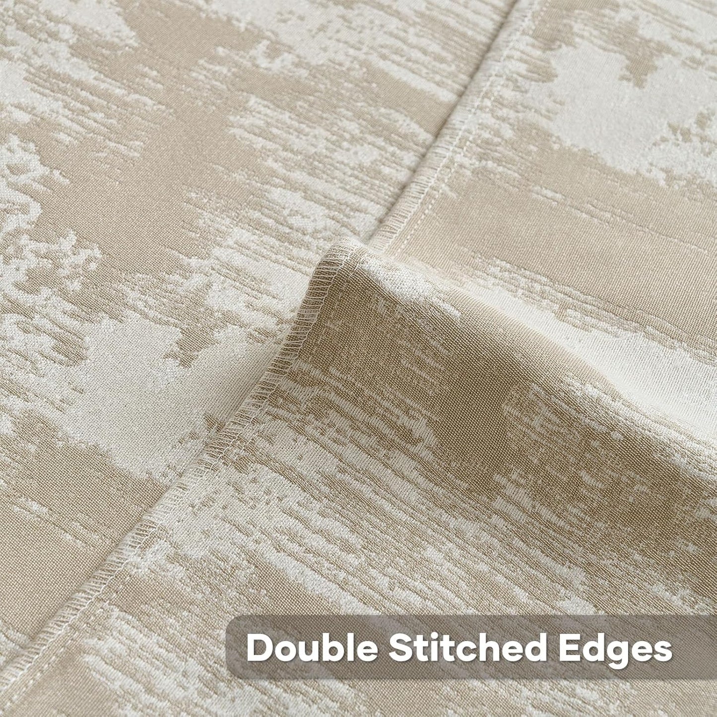 FUTEI Brown White Decorative Throw Pillow Covers 20x20 Inch Set of 2,Soft Faux Cashmere Jacquard - Textured & Cozy Cushion Case,Modern Home Decor for Couch Bed Living Room