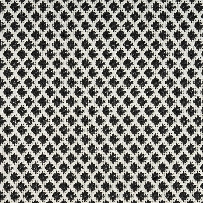 Nourison Home Courtyard Black White 9' x 12' Area Rug - Easy Clean, Non Shedding, Bed Room, Living Room, Dining Room, Kitchen (9' x 12')