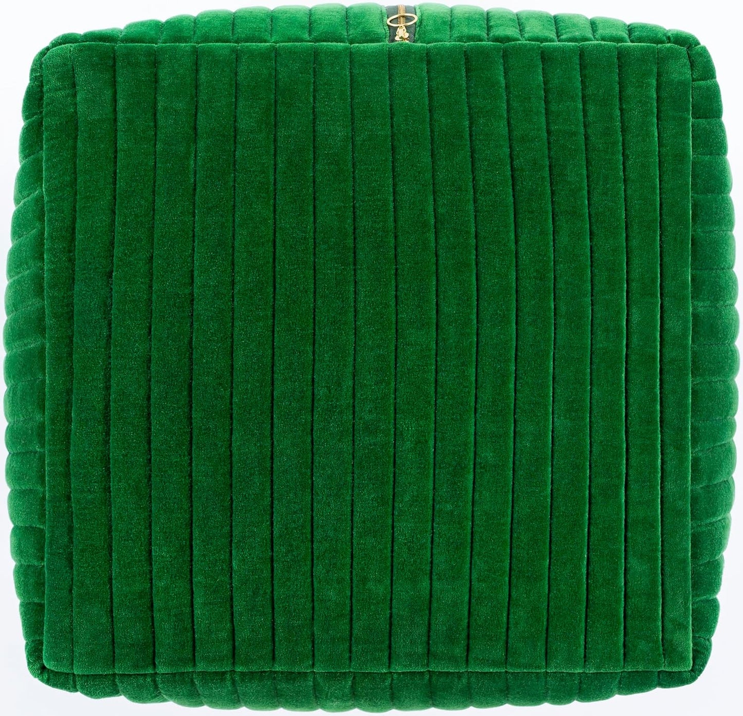 Mark&Day Pouf Ottoman, Rubbach Modern Dark Green Cube Pouf Foot Rest for Living Room, Bedroom and Boho Home Decor (16"x16"x16")