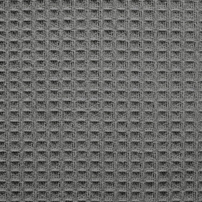 Modern Threads 100% Cotton Waffle Thermal Blanket, Dark Gray, Twin/Twin XL
