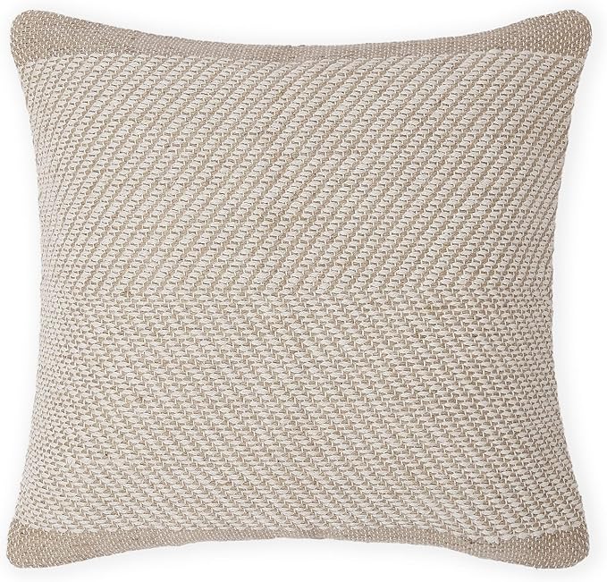 REDEARTH · Handmade Boho Throw Pillow Covers - Bohemian Chic Farmhouse Style - Accent Woven Indoor and Outdoor Pillow Cushion Cases for Couch - Bed - Chair - Sofa - Benches – Set of 2-18"x18" -