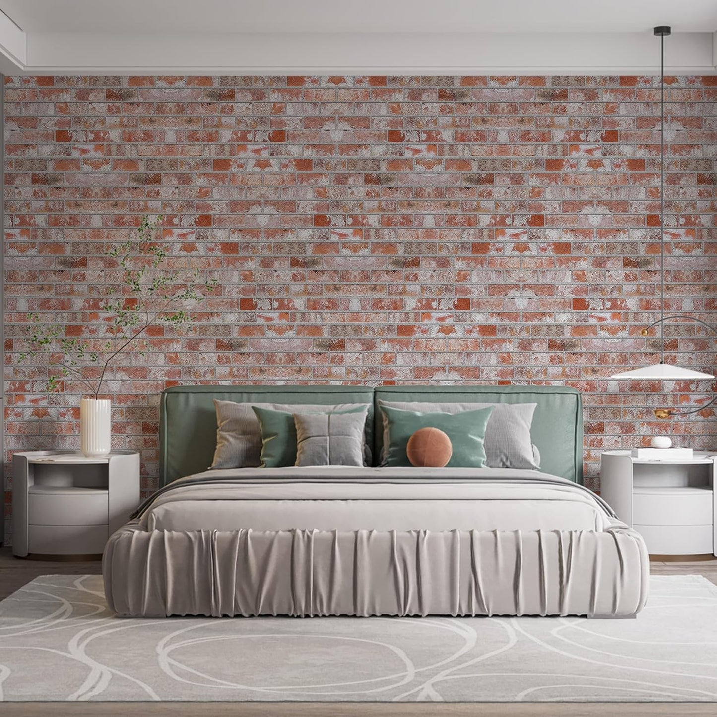 IZODEKOR 3D Wall Panels Brick Effect - Cladding, Stone Look, Styrofoam Facing for Living Room, Kitchen, Bathroom, Balcony, Bedroom, Back of Counter | Stone House (10 x Panels) - Covers 53 sq ft