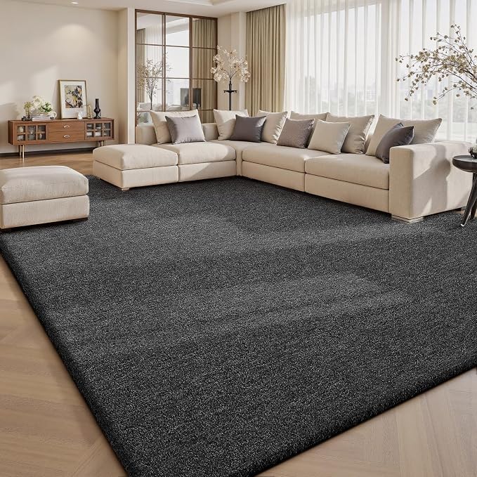 Sour Lemon 9x12 Area Rugs for Living Room, Soft Large Area Rug Fluffy Rugs for Bedroom，Machine Washable Area Rug Non Slip Carpet Rug for Living Room Playroom Kids Room Home Decor