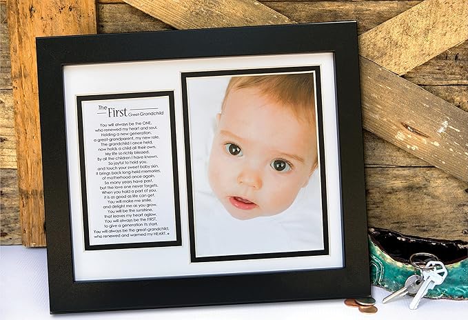 The Grandparent Gift Co. First Great-Grandchild Photo Frame