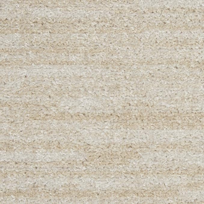 Nourison Home Nourison Essentials Ivory Beige 2'2" x 18' Area Rug - Easy Clean, Non Shedding, Bed Room, Living Room, Dining Room, Kitchen (18' Runner)