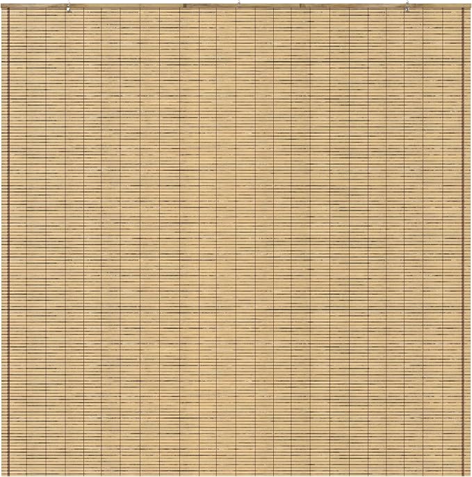 Red Lantern Burnt Bamboo Cordless Window Shade - Tortoise, 72" Wide