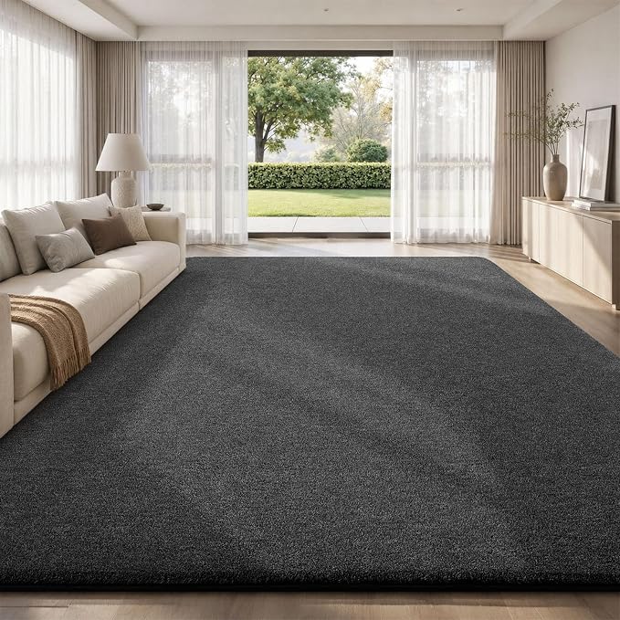 Sour Lemon 9x12 Area Rugs for Living Room, Soft Large Area Rug Fluffy Rugs for Bedroom，Machine Washable Area Rug Non Slip Carpet Rug for Living Room Playroom Kids Room Home Decor