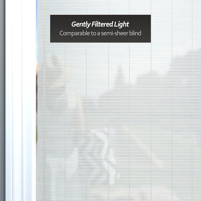 Red Lantern Bamboo Window Shade Blind - White 36" W