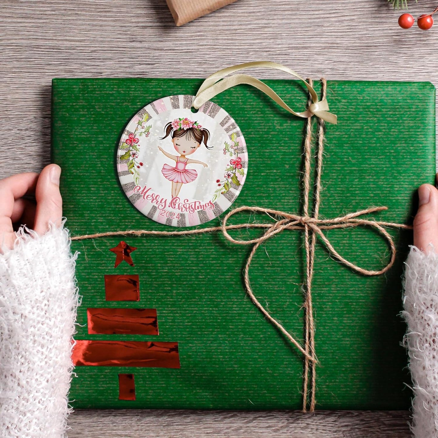 Ballerina Ornaments for Christmas Tree - Ballerina Christmas for Girls - Ballerina Gifts for Girls, Ballerina Gifts for Women - Ceramic Ornament 2024