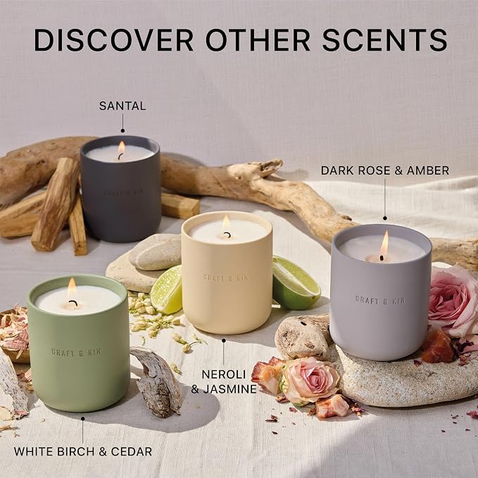 Earthenware Soy Candle in Santal Woods by Craft & Kin
