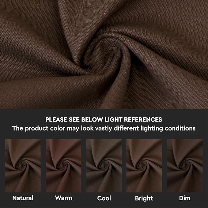 Encasa XO Throw Pillow Covers 16x16 in Set of 4 Dark Taupe | No Inserts | Cotton Pillow Covers for Living Room, Bed, Sofa, Couch | Decorative Cushion Covers with Improved Zipper