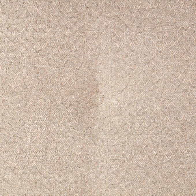 Square Tufted Floor Pillow with Removable Cover, Cream, Small (24")