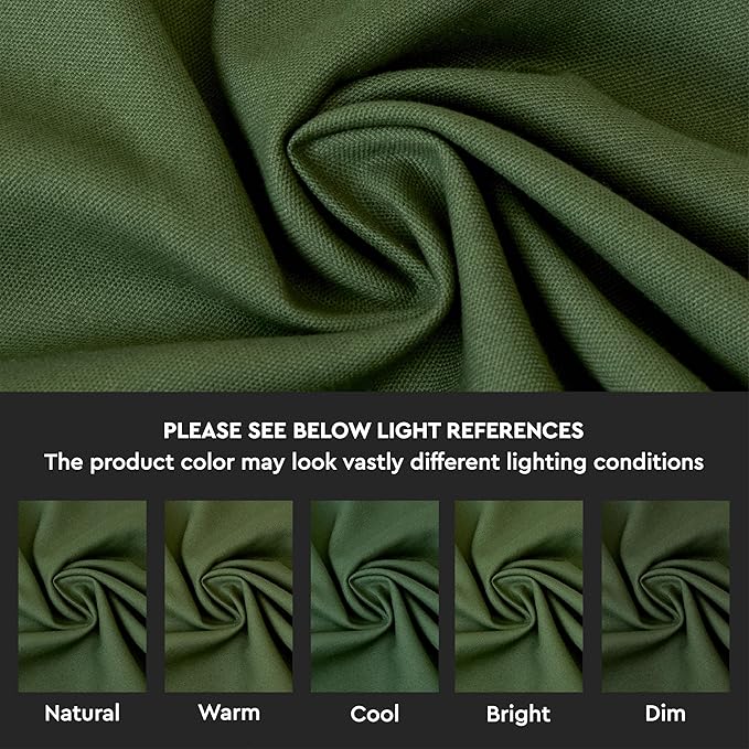 Encasa XO Throw Pillow Covers 24x24 in Set of 4 Leaf Green | No Inserts | Cotton Pillow Covers for Living Room, Bed, Sofa, Couch | Decorative Cushion Covers with Improved Zipper