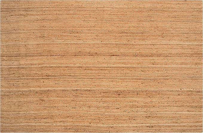 Hausattire Hand Woven Jute Braided Area Rug, 9’x12’ – Natural, Reversible Boho Rugs for Kitchen, Living Room, Bedroom I Farmhouse Decorative Floor Rug, 108x144 Inches