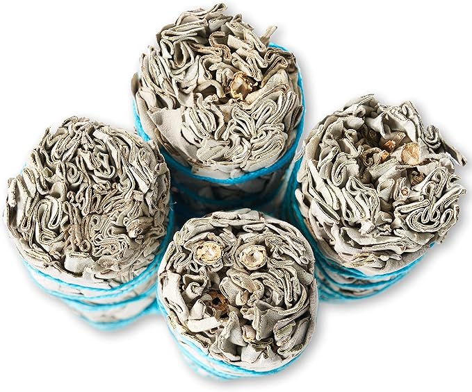 Blue River Sage 20 White Sage Smudge Sticks 4 Inch - Sustainably Grown Sage Bundles for Smudging, Cleansing Home Office, & Ceremony