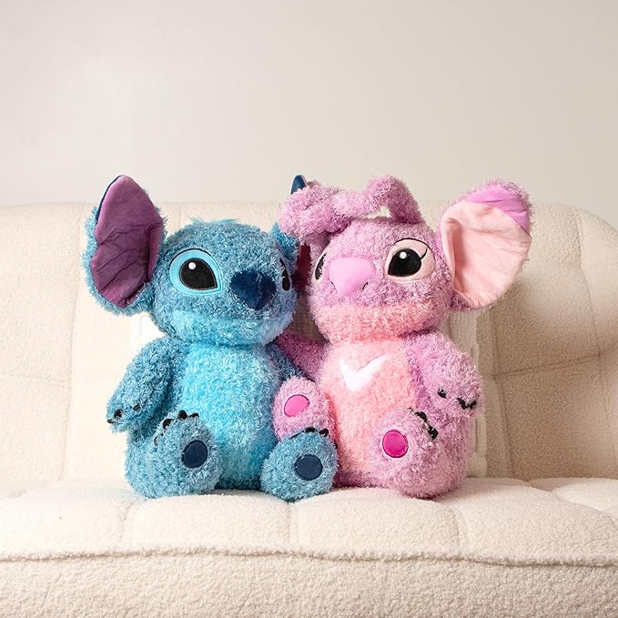 Jay Franco Disney Plush Pillow Buddy - Soft Plushie Stuffed Pillow, 14 Inches, Blue - Stitch