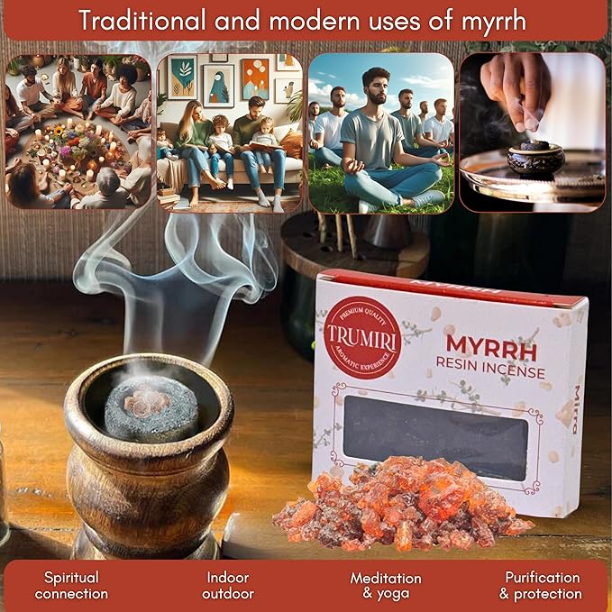 Myrrh Resin Incense - Mirra - Natural Tree Gum Sap - 30g Pack