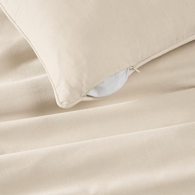 Brooklyn Loom Matte Cotton Velvet 14x20 Off-White Decorative Pillow