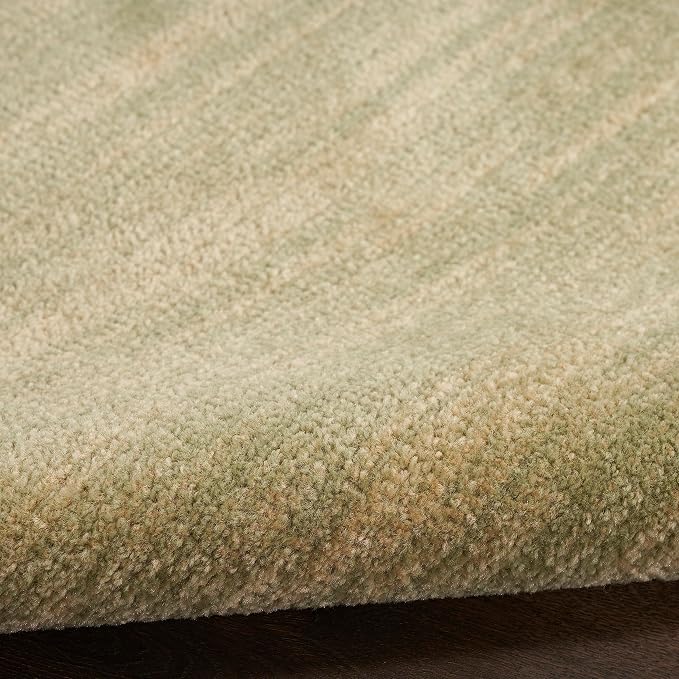 Nourison Home Nourison Essentials Green Gold 7' x Square Area Rug - Easy Clean, Non Shedding, Bed Room, Living Room, Dining Room, Kitchen (7' x Square)