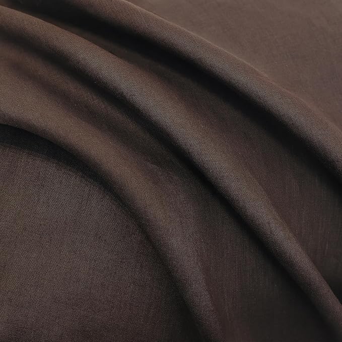 Linen Pillow Cases King Size Set of 2,100% French Linen Pillowcase Soft Breathable Envelope Pillow Cover Home Decor Gift for Women(Seal Brown,20x40)