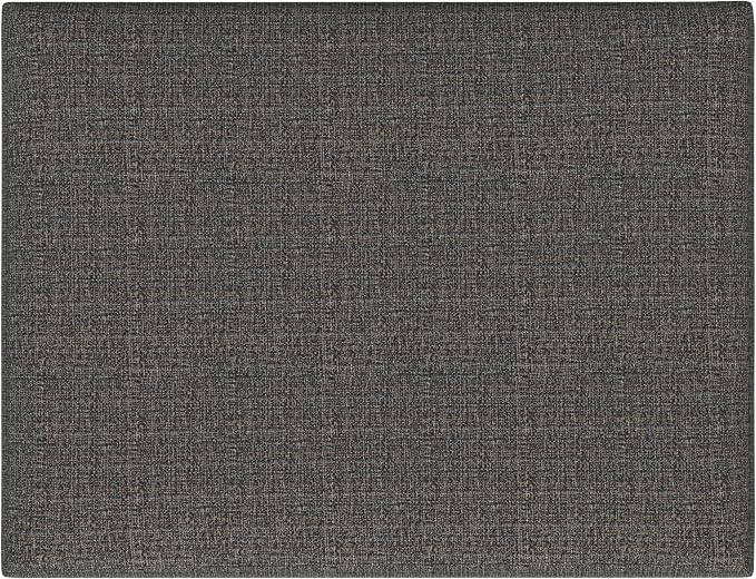 SIMPLIHOME Owen Coffee Table Storage Ottoman - 34" Wide x 19" High Upholstered Tweed Look Fabric Rectangular Lift-Top Ottoman in Ebony, Mid-Century Modern Bench for Living Room with Tapered Legs