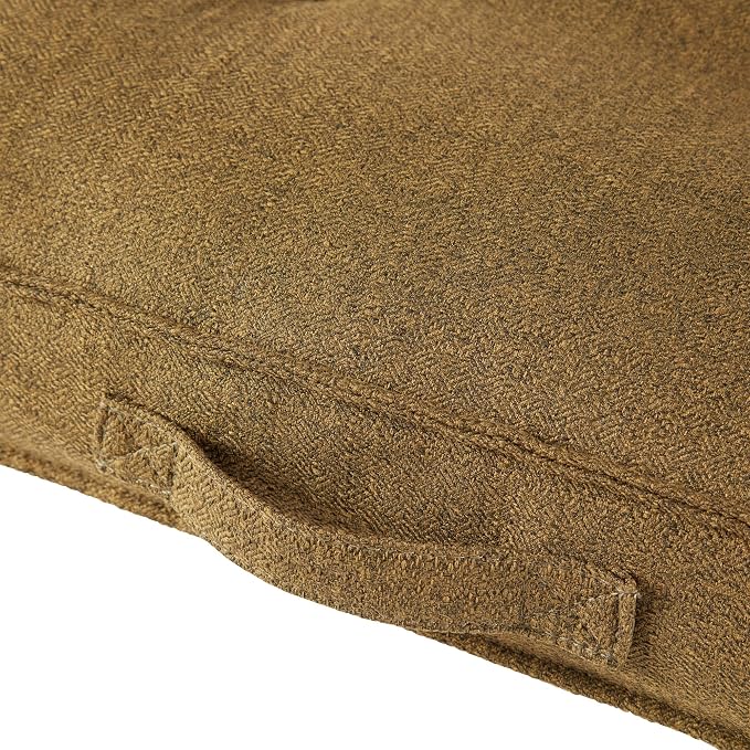 Square Tufted Floor Pillow with Removable Cover, Moss, Medium (32")