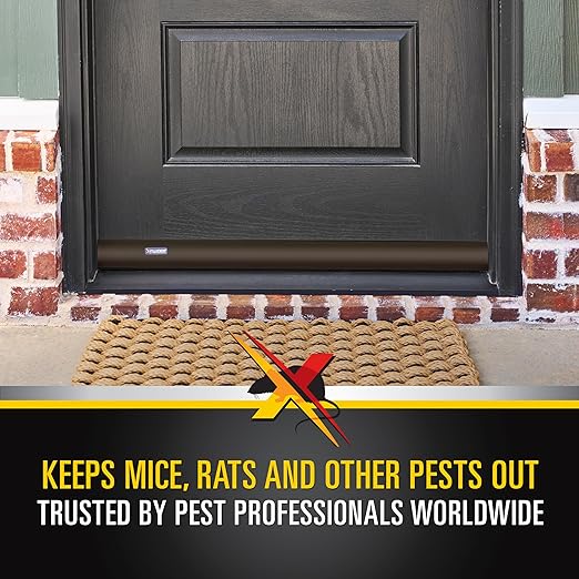 Xcluder 36 in. Versa-Line Door Sweep, Dark Bronze Cover, Seals Out Rodents and Pests, Easy to Install, Maximum Adjustability; Under-Door Seal; Rodent Proof Door Sweep