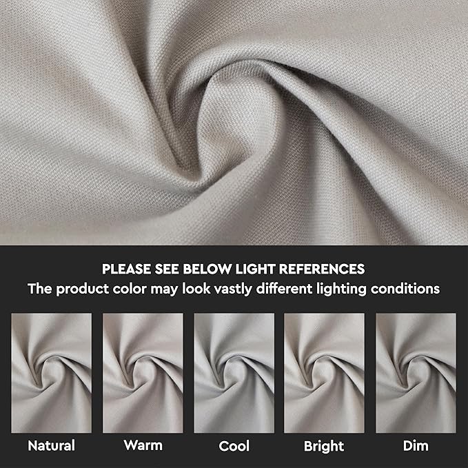 Encasa XO Throw Pillow Covers 24x24 in Set of 4 Light Grey | No Inserts | Cotton Pillow Covers for Living Room, Bed, Sofa, Couch | Decorative Cushion Covers with Improved Zipper